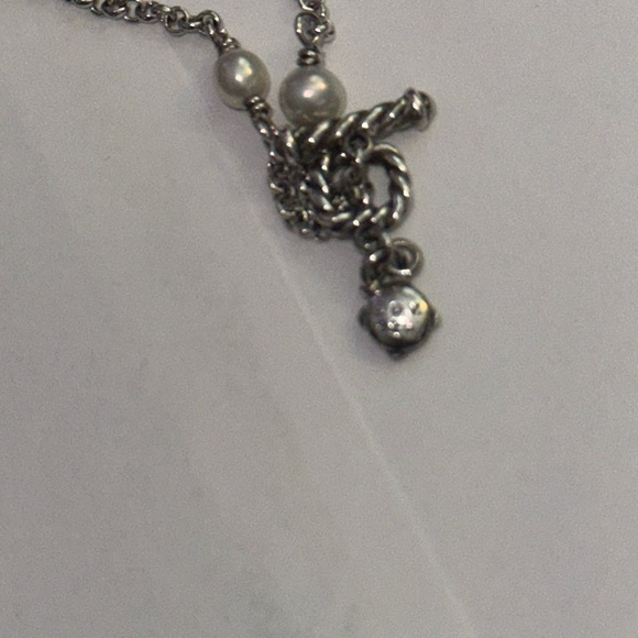 David Yurman 60” pearl & silver necklace - Picture 5 of 6